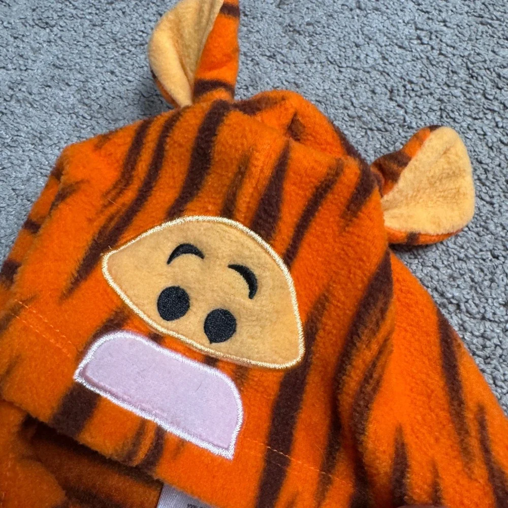 Vintage Disney Baby 6/9 M Tigger Body Suit Zip Up Costume